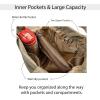 image:imageODODOS 19L Multi Hobo Bags 20 with 2 Straps for Women Totes Handbags Crossbody Shoulder BagsBrown