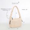 image:imageODODOS Quilted Carryall Tote Bag for Women Crossbody Large Hobo Lightweight Padding Shoulder BagIvory