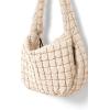 image:imageODODOS Quilted Carryall Tote Bag for Women Crossbody Large Hobo Lightweight Padding Shoulder BagIvory