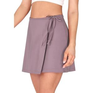 image:imageODODOS Wrap Skorts for Women Builtin Shorts High Waist Tennis Skirts with Pockets for Casual Athletic GolfChalk Violet