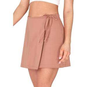 image:imageODODOS Wrap Skorts for Women Builtin Shorts High Waist Tennis Skirts with Pockets for Casual Athletic GolfOld Rose