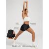 image:imageODODOS 2 in1 Athletic Shorts for Women High Waist Dolphin Split Workout Running Shorts with PocketsBlack