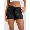 image:imageODODOS 2 in1 Athletic Shorts for Women High Waist Dolphin Split Workout Running Shorts with PocketsBlack
