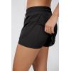 image:imageODODOS 2 in1 Athletic Shorts for Women High Waist Dolphin Split Workout Running Shorts with PocketsBlack