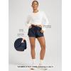 image:imageODODOS 2 in1 Athletic Shorts for Women High Waist Dolphin Split Workout Running Shorts with PocketsDeep Navy