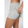 image:imageODODOS 2 in1 Athletic Shorts for Women High Waist Dolphin Split Workout Running Shorts with PocketsLight Gray