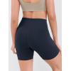 image:imageODODOS Cloud Feeling Cross Waist Yoga Shorts with Pockets for Women 6 Crossover High Waist Lounge Biker ShortsDeep Navy