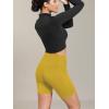 image:imageODODOS Cloud Feeling Cross Waist Yoga Shorts with Pockets for Women 6 Crossover High Waist Lounge Biker ShortsMango Mint