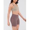 image:imageODODOS Cloud Feeling Cross Waist Yoga Shorts with Pockets for Women 6 Crossover High Waist Lounge Biker ShortsPurple Taupe
