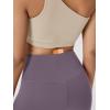 image:imageODODOS Cloud Feeling Crossover Yoga Shorts with Back Pocket for Women 6  8 V High Wasit Lounge Biker ShortsAsh Violet