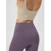 image:imageODODOS Cloud Feeling Crossover Yoga Shorts with Back Pocket for Women 6  8 V High Wasit Lounge Biker ShortsAsh Violet