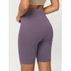 image:imageODODOS Cloud Feeling Crossover Yoga Shorts with Back Pocket for Women 6  8 V High Wasit Lounge Biker ShortsAsh Violet