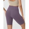 image:imageODODOS Cloud Feeling Crossover Yoga Shorts with Back Pocket for Women 6  8 V High Wasit Lounge Biker ShortsAsh Violet