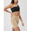 image:imageODODOS Cloud Feeling Crossover Yoga Shorts with Back Pocket for Women 6  8 V High Wasit Lounge Biker ShortsBeige