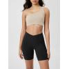 image:imageODODOS Cloud Feeling Crossover Yoga Shorts with Back Pocket for Women 6  8 V High Wasit Lounge Biker ShortsBlack