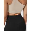 image:imageODODOS Cloud Feeling Crossover Yoga Shorts with Back Pocket for Women 6  8 V High Wasit Lounge Biker ShortsBlack