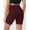 image:imageODODOS Cloud Feeling Crossover Yoga Shorts with Back Pocket for Women 6  8 V High Wasit Lounge Biker ShortsBurgundy