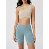 image:imageODODOS Cloud Feeling Crossover Yoga Shorts with Back Pocket for Women 6  8 V High Wasit Lounge Biker ShortsChambray