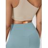 image:imageODODOS Cloud Feeling Crossover Yoga Shorts with Back Pocket for Women 6  8 V High Wasit Lounge Biker ShortsChambray