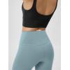 image:imageODODOS Cloud Feeling Crossover Yoga Shorts with Back Pocket for Women 6  8 V High Wasit Lounge Biker ShortsChambray