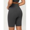image:imageODODOS Cloud Feeling Crossover Yoga Shorts with Back Pocket for Women 6  8 V High Wasit Lounge Biker ShortsCharcoal