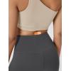 image:imageODODOS Cloud Feeling Crossover Yoga Shorts with Back Pocket for Women 6  8 V High Wasit Lounge Biker ShortsCharcoal