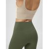 image:imageODODOS Cloud Feeling Crossover Yoga Shorts with Back Pocket for Women 6  8 V High Wasit Lounge Biker ShortsDark Olive