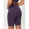 image:imageODODOS Cloud Feeling Crossover Yoga Shorts with Back Pocket for Women 6  8 V High Wasit Lounge Biker ShortsDark Purple
