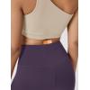 image:imageODODOS Cloud Feeling Crossover Yoga Shorts with Back Pocket for Women 6  8 V High Wasit Lounge Biker ShortsDark Purple