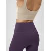 image:imageODODOS Cloud Feeling Crossover Yoga Shorts with Back Pocket for Women 6  8 V High Wasit Lounge Biker ShortsDark Purple