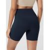 image:imageODODOS Cloud Feeling Crossover Yoga Shorts with Back Pocket for Women 6  8 V High Wasit Lounge Biker ShortsDeep Navy