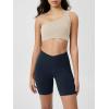 image:imageODODOS Cloud Feeling Crossover Yoga Shorts with Back Pocket for Women 6  8 V High Wasit Lounge Biker ShortsDeep Navy