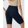 image:imageODODOS Cloud Feeling Crossover Yoga Shorts with Back Pocket for Women 6  8 V High Wasit Lounge Biker ShortsDeep Navy