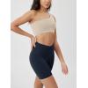 image:imageODODOS Cloud Feeling Crossover Yoga Shorts with Back Pocket for Women 6  8 V High Wasit Lounge Biker ShortsDeep Navy