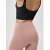 image:imageODODOS Cloud Feeling Crossover Yoga Shorts with Back Pocket for Women 6  8 V High Wasit Lounge Biker ShortsDusty Pink