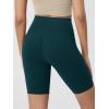 image:imageODODOS Cloud Feeling Crossover Yoga Shorts with Back Pocket for Women 6  8 V High Wasit Lounge Biker ShortsForest Teal