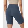 image:imageODODOS Cloud Feeling Crossover Yoga Shorts with Back Pocket for Women 6  8 V High Wasit Lounge Biker ShortsInk Blue