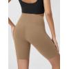 image:imageODODOS Cloud Feeling Crossover Yoga Shorts with Back Pocket for Women 6  8 V High Wasit Lounge Biker ShortsLight Brown