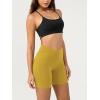 image:imageODODOS Cloud Feeling Crossover Yoga Shorts with Back Pocket for Women 6  8 V High Wasit Lounge Biker ShortsMango Mint