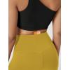 image:imageODODOS Cloud Feeling Crossover Yoga Shorts with Back Pocket for Women 6  8 V High Wasit Lounge Biker ShortsMango Mint