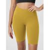 image:imageODODOS Cloud Feeling Crossover Yoga Shorts with Back Pocket for Women 6  8 V High Wasit Lounge Biker ShortsMango Mint