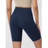 image:imageODODOS Cloud Feeling Crossover Yoga Shorts with Back Pocket for Women 6  8 V High Wasit Lounge Biker ShortsNavy