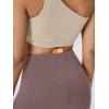 image:imageODODOS Cloud Feeling Crossover Yoga Shorts with Back Pocket for Women 6  8 V High Wasit Lounge Biker ShortsPurple Taupe