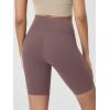 image:imageODODOS Cloud Feeling Crossover Yoga Shorts with Back Pocket for Women 6  8 V High Wasit Lounge Biker ShortsPurple Taupe