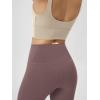 image:imageODODOS Cloud Feeling Crossover Yoga Shorts with Back Pocket for Women 6  8 V High Wasit Lounge Biker ShortsPurple Taupe