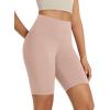 image:imageODODOS High Waist Workout Shorts for Women Tummy Control Workout Gym Athletic Biker Shorts68 InseamDusty Pink