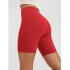 image:imageODODOS High Waist Workout Shorts for Women Tummy Control Workout Gym Athletic Biker Shorts68 InseamRed