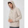 image:imageODODOS Mens FullZip Hoodie  odSTRATUM Tech Ultra Soft Outfit UPF 50 Performance Hooded Jacket with PocketsEcru Heather