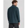 image:imageODODOS Mens Half Zip Performance Shirt  Ultra Soft odSTRATUM Tech Pullover UPF 50 Breathable Long Sleeve Mock Neck TopNavy Heather