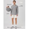 image:imageODODOS Mens Long Sleeve Hoodie  odSTRATUM Tech Performance Pullover  Ultra Soft Moisture Wicking UPF 50 TopGrey Heather